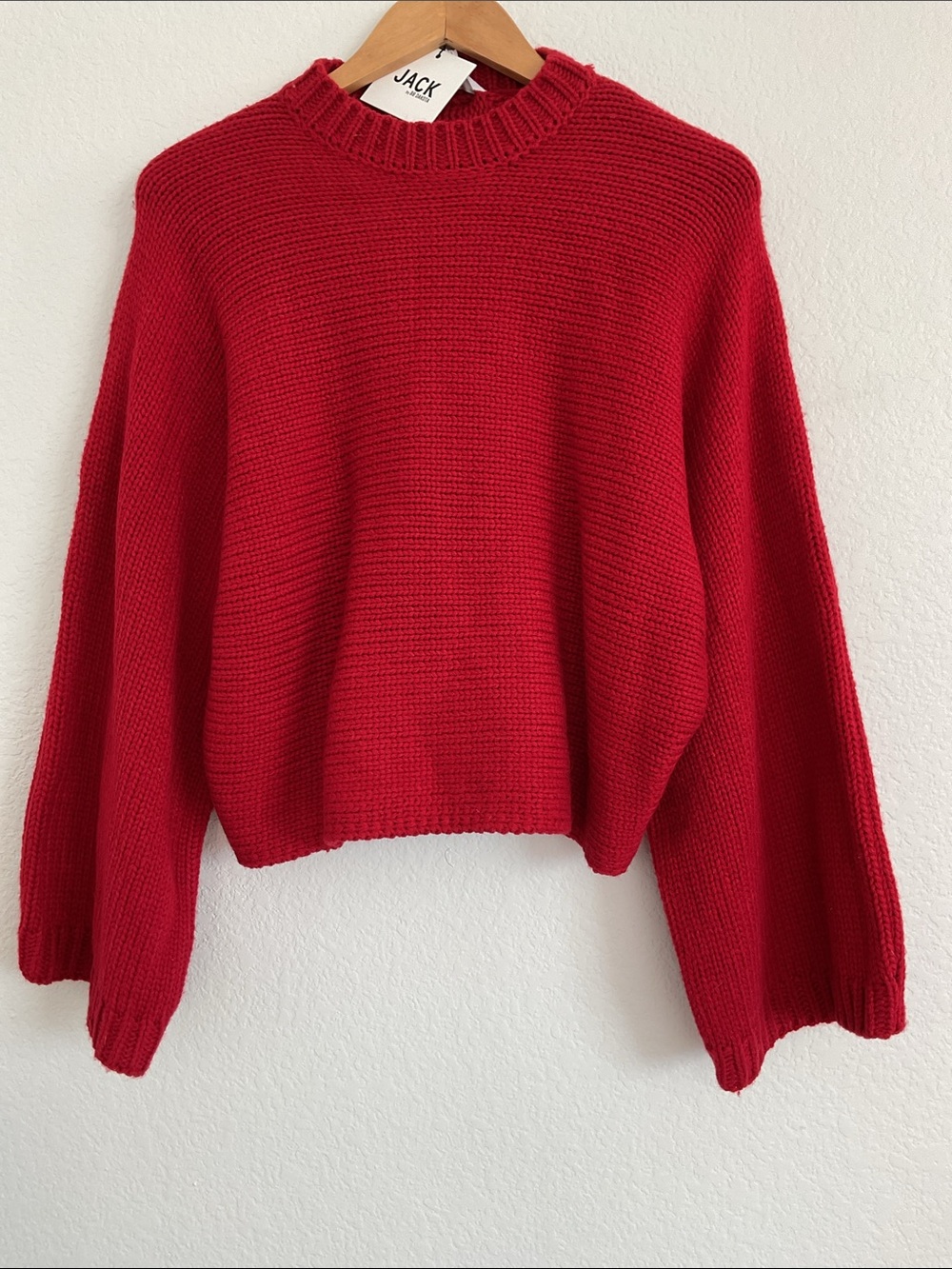 Jack by BB Dakota Bold Red Crewneck Sweater